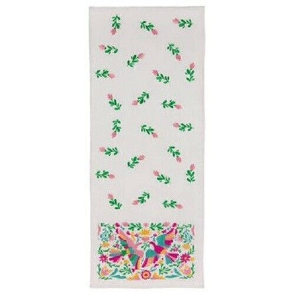 Multi-Color Embroidered‎ Bird Table Runner